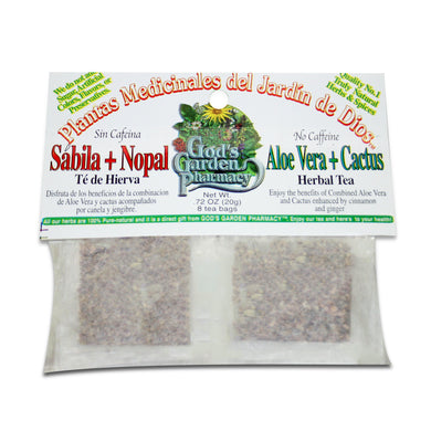 Aloe Vera + Cactus herbal tea - Sabila + Nopal