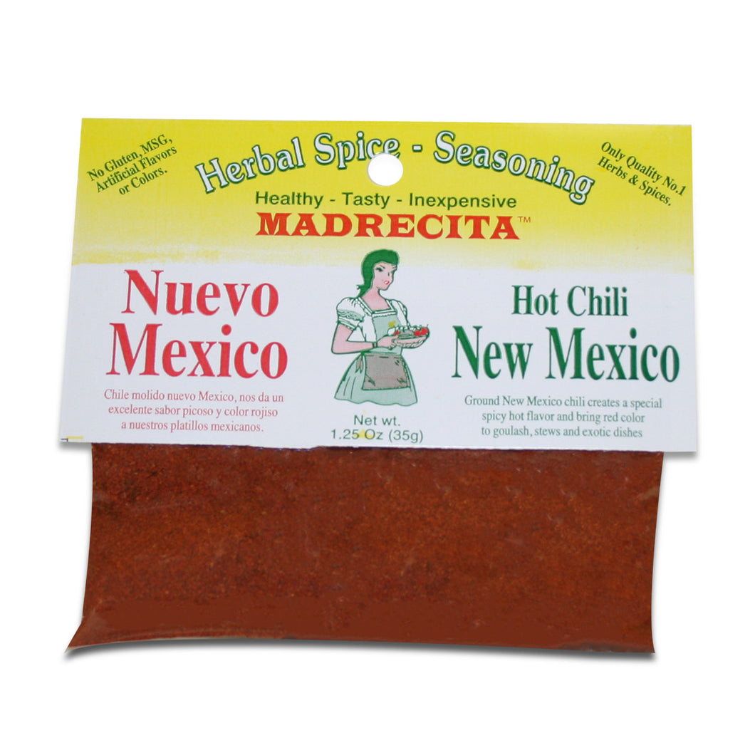 Hot New Mexico Chili, ground - Chile nuevo Mexico molida