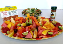 Pico de Gallo fruit and vegetable plate.