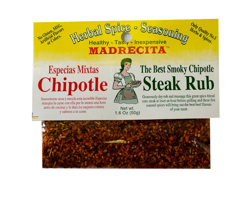 Chipotle Steak Rub - Especias mixtas chipotle