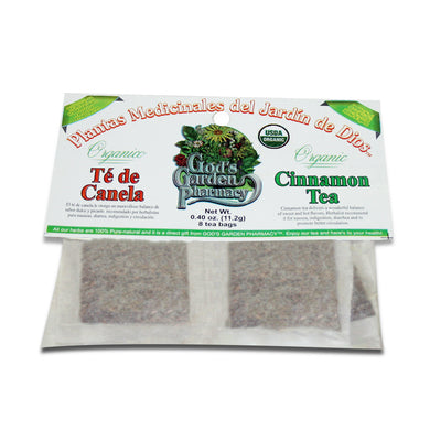 Organic Cinnamon Herbal Tea - Té de canela organica