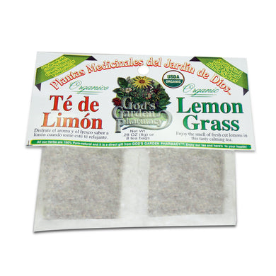 Organic lemon grass herbal tea - Té de limon organico