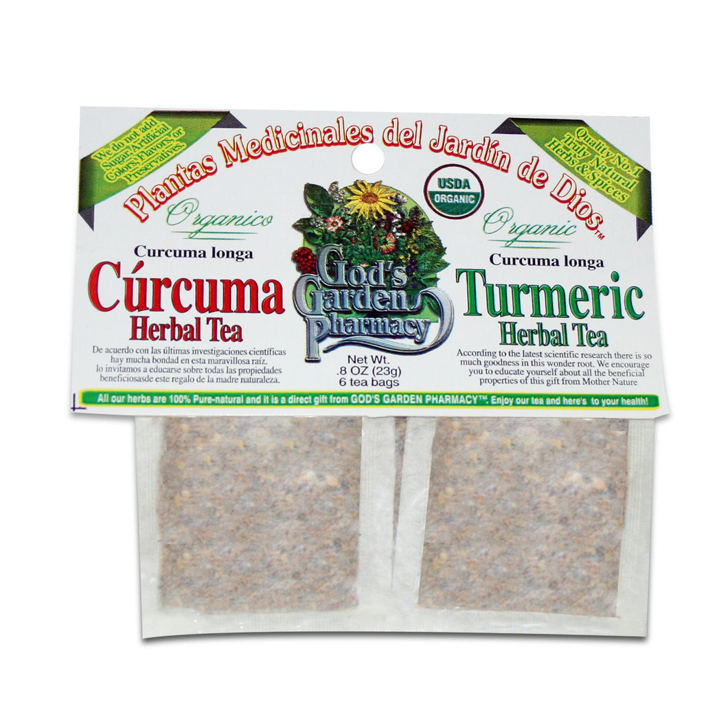 Organic Turmeric Herbal Tea - Té de cúrcuma organica