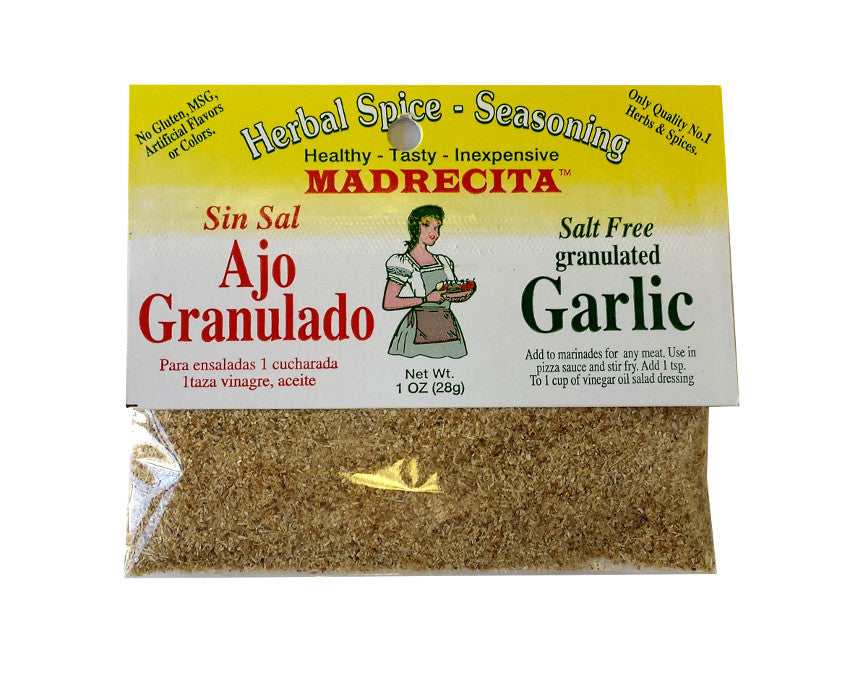 Salt Free Granulated Garlic - ajo granulado sin sal