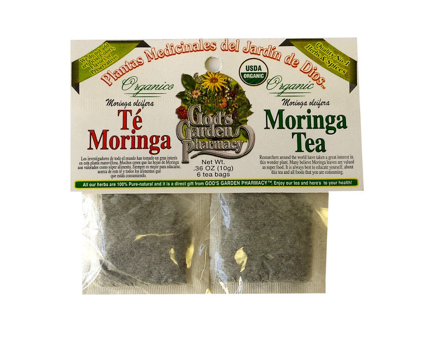 Organic Moringa Herbal Tea - Té de moringa organica