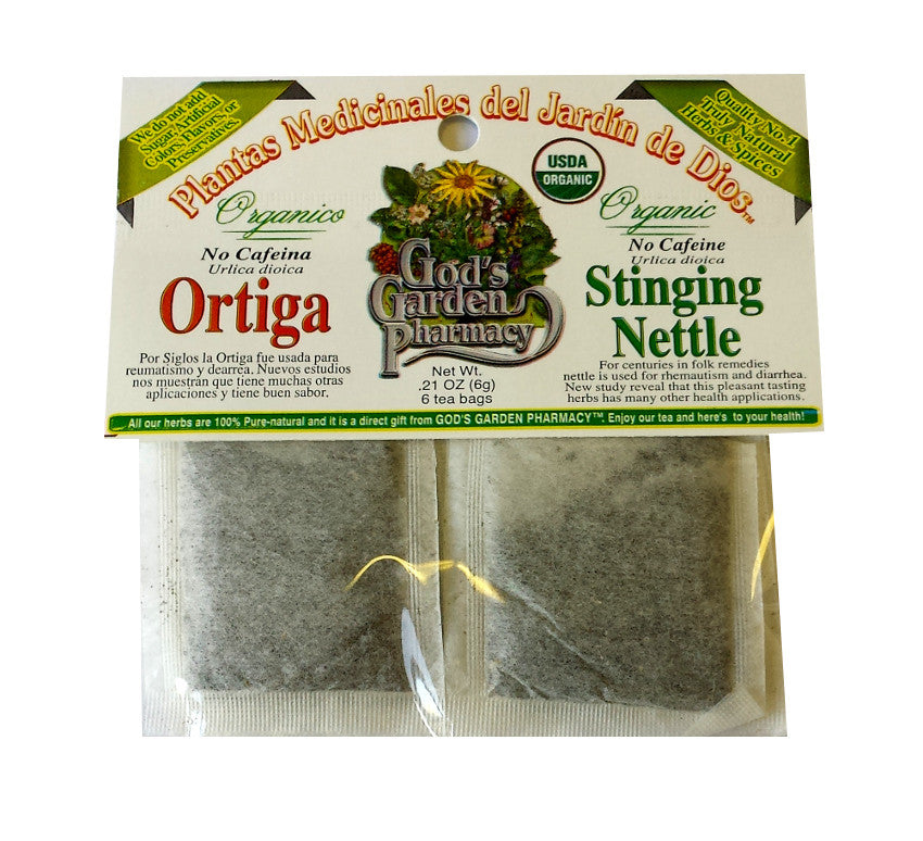 Organic stinging nettle herbal tea - ortiga organica